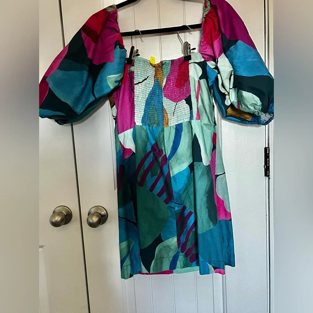 FARM Rio Colorful Puff Sleeve Dress - Picture 5 of 5